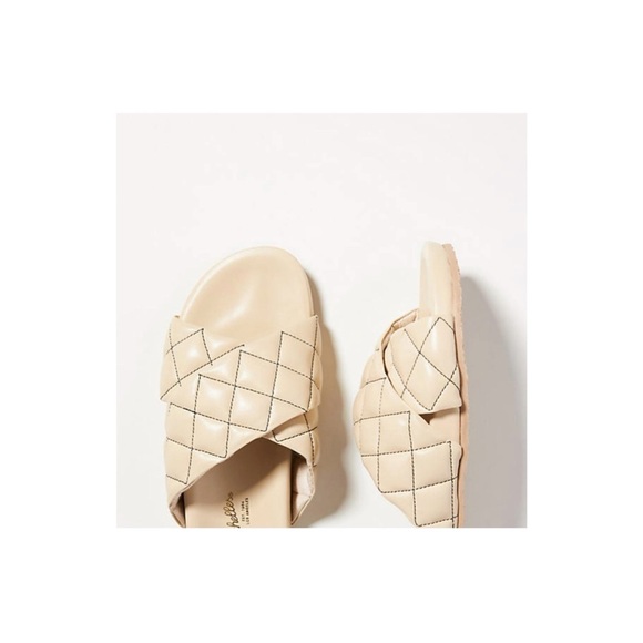 NWOB Seychelles Wide Awake Women’s Sandals Off-White Leather Cream Shoe Size 6 - Picture 3 of 7